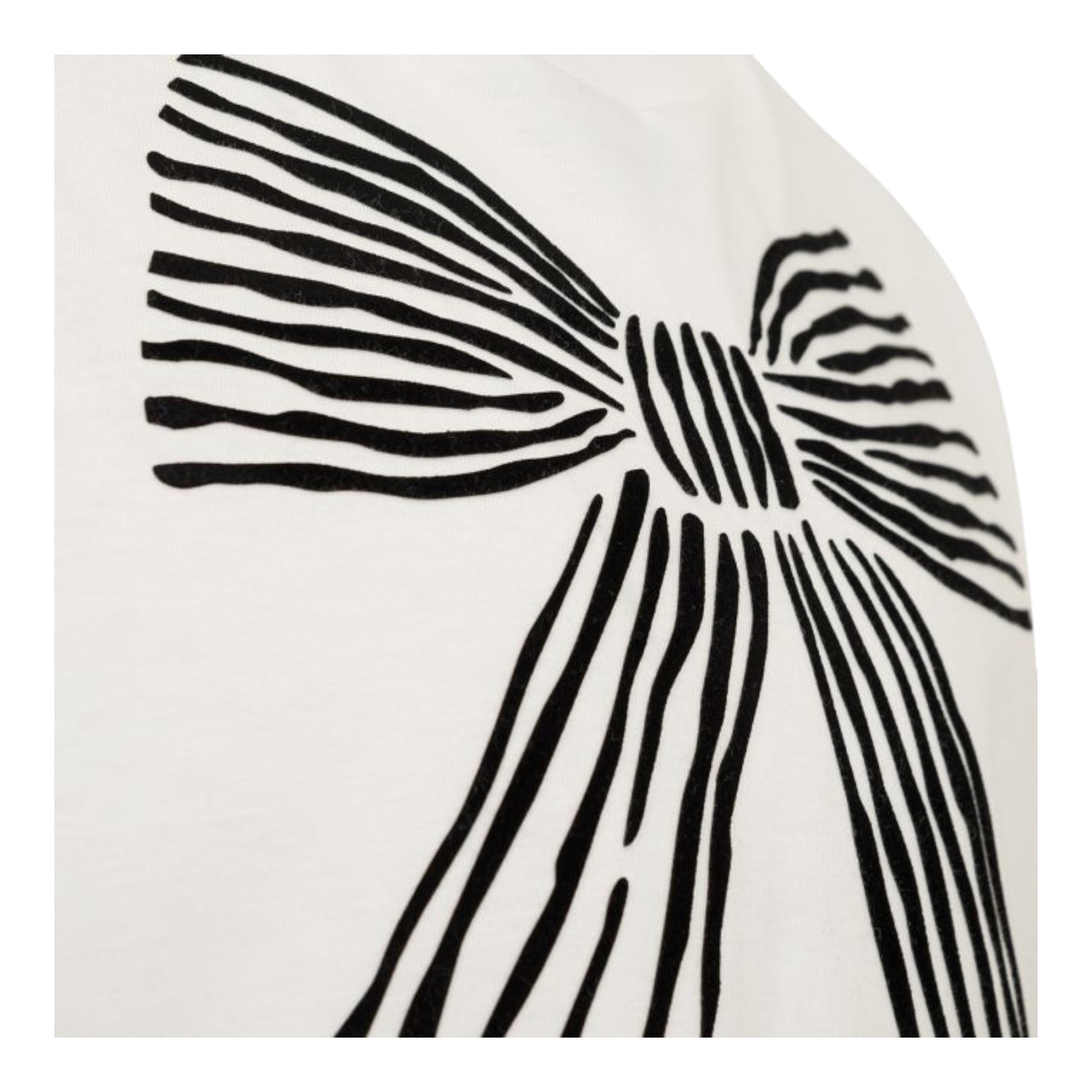 Simonetta T-Shirt Girocollo Tinta Unita con Stampa per Bambina SW8A01 BIANCO SIMONETTA 