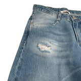 Siviglia Jeans Tinta Unita con Strappi per Bambino SVJPT17237 AZZURRO SIVIGLIA 
