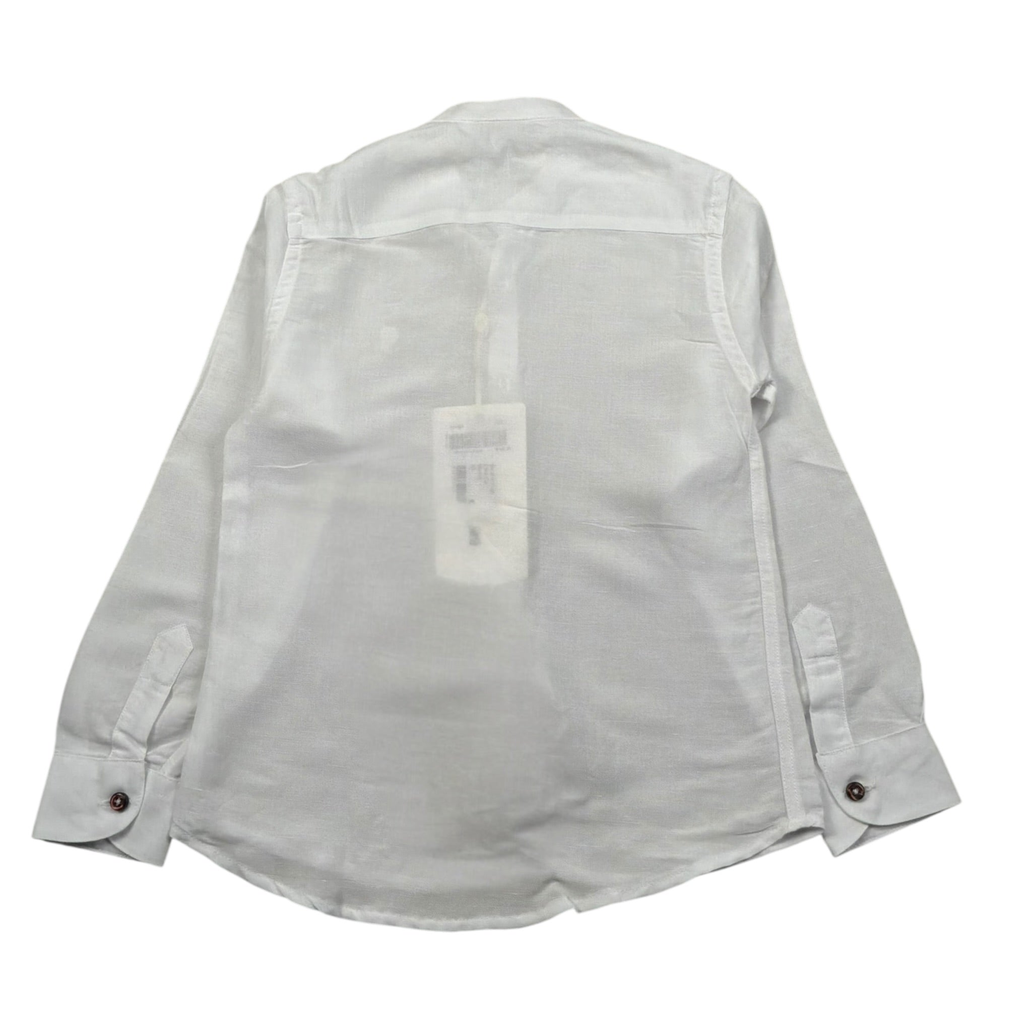 Siviglia Camicia Manica Lunga Tinta Unita con Collo Coreano per Bambino SVJSH17196 BIANCO SIVIGLIA 