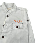 Siviglia Camicia Manica Lunga Tinta Unita con Collo Coreano per Neonato SVNSH17275 BIANCO SIVIGLIA 