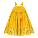 Stella Mccartney Abito Tinta Unita Traforato per Bambina TU1B92 GIALLO STELLA McCARTNEY 