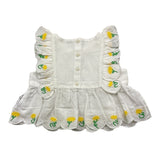 Stella Mccartney Camicia Giromanica Tinta Unita con Stampa per Bambina TU5A31 BIANCO STELLA McCARTNEY 