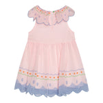 Stella Mccartney Abito Mezza Manica Tinta Unita con Ricami per Bambina TW1052J ROSA STELLA McCARTNEY 