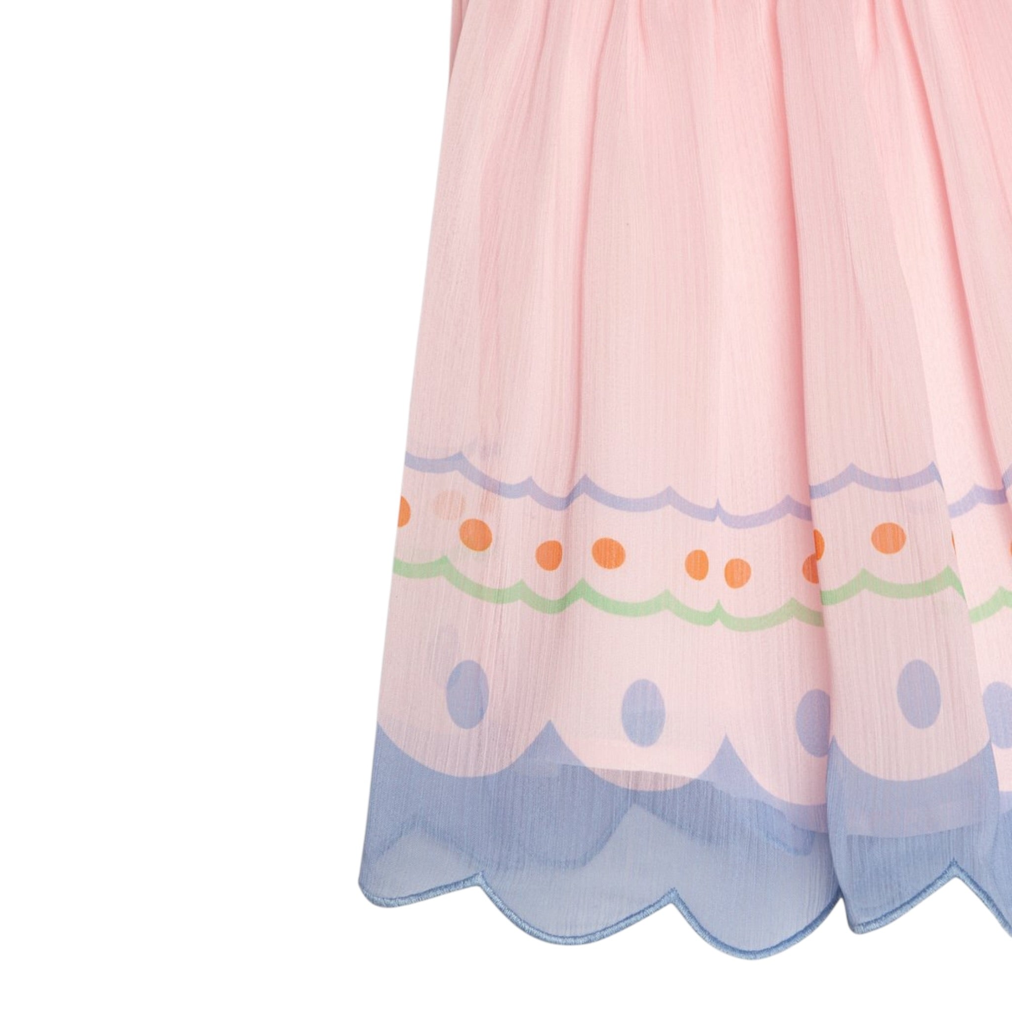 Stella Mccartney Abito Mezza Manica Tinta Unita con Ricami per Bambina TW1052J ROSA STELLA McCARTNEY 