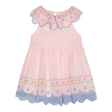 Stella Mccartney Abito Mezza Manica Tinta Unita con Ricami per Neonata TW1052 ROSA STELLA McCARTNEY 