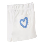 Stella Mccartney Short Tinta Unita con Stampa per Neonata TW6D99 BIANCO STELLA McCARTNEY 