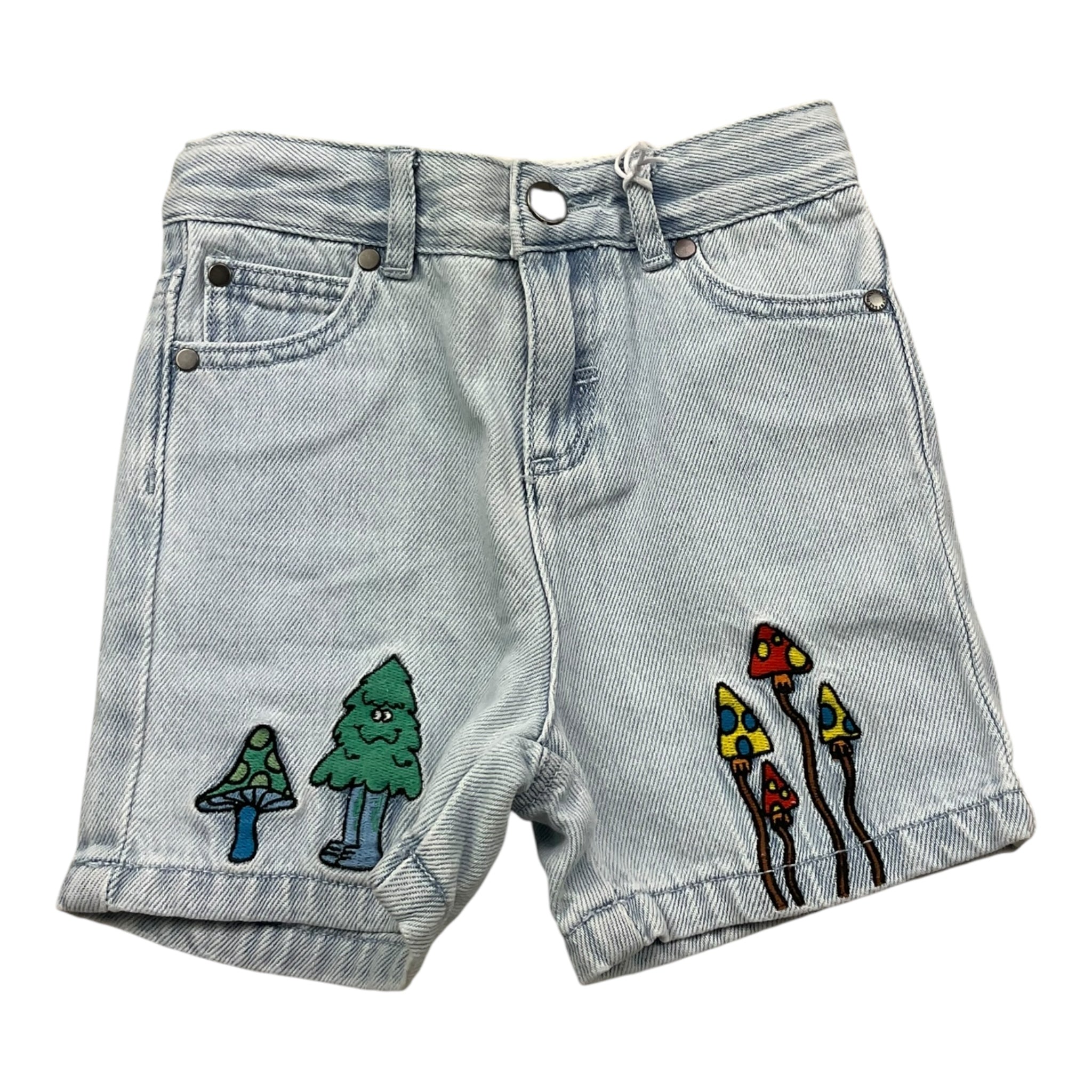 Stella Mccartney Short In Denim Tinta Unita con Girovita Regolabile per Neonata TW6P29 AZZURRO STELLA McCARTNEY 