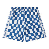 Stella Mccartney Bermuda In Felpa Bicolore Fantasia Quadri per Bambino TW6R69 BIANCO/BLU STELLA McCARTNEY 