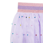 Stella Mccartney Gonna In Tulle Tinta Unita con Brillantini per Neonata TW7B21N LILLA STELLA McCARTNEY 