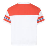 Stella Mccartney T-Shirt Girocollo Tinta Unita con Stampe per Bambino TW8R51 BIANCO STELLA McCARTNEY 