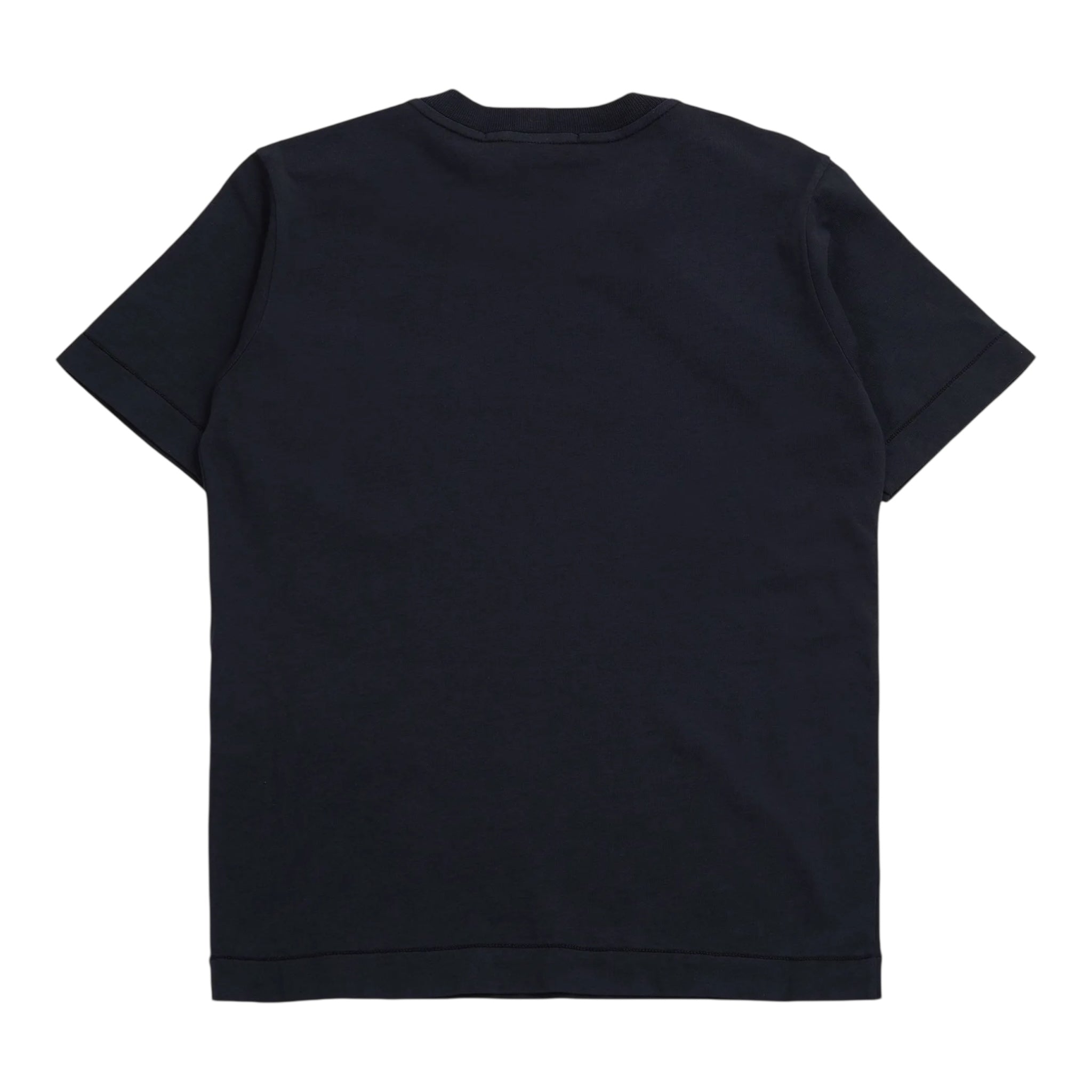 Stone Island T-Shirt Girocollo Tinta Unita con Logo per Neonato K1S162100004 BLU STONE ISLAND 