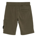 Stone Island Bermuda Tinta Unita con Elastico In Vita per Bambino K1S166S200006 VERDE STONE ISLAND 