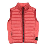 Stone Island Giubbino Tinta Unita Smanicato con Zip per Bambino K1S16G100002 ROSSO STONE ISLAND 