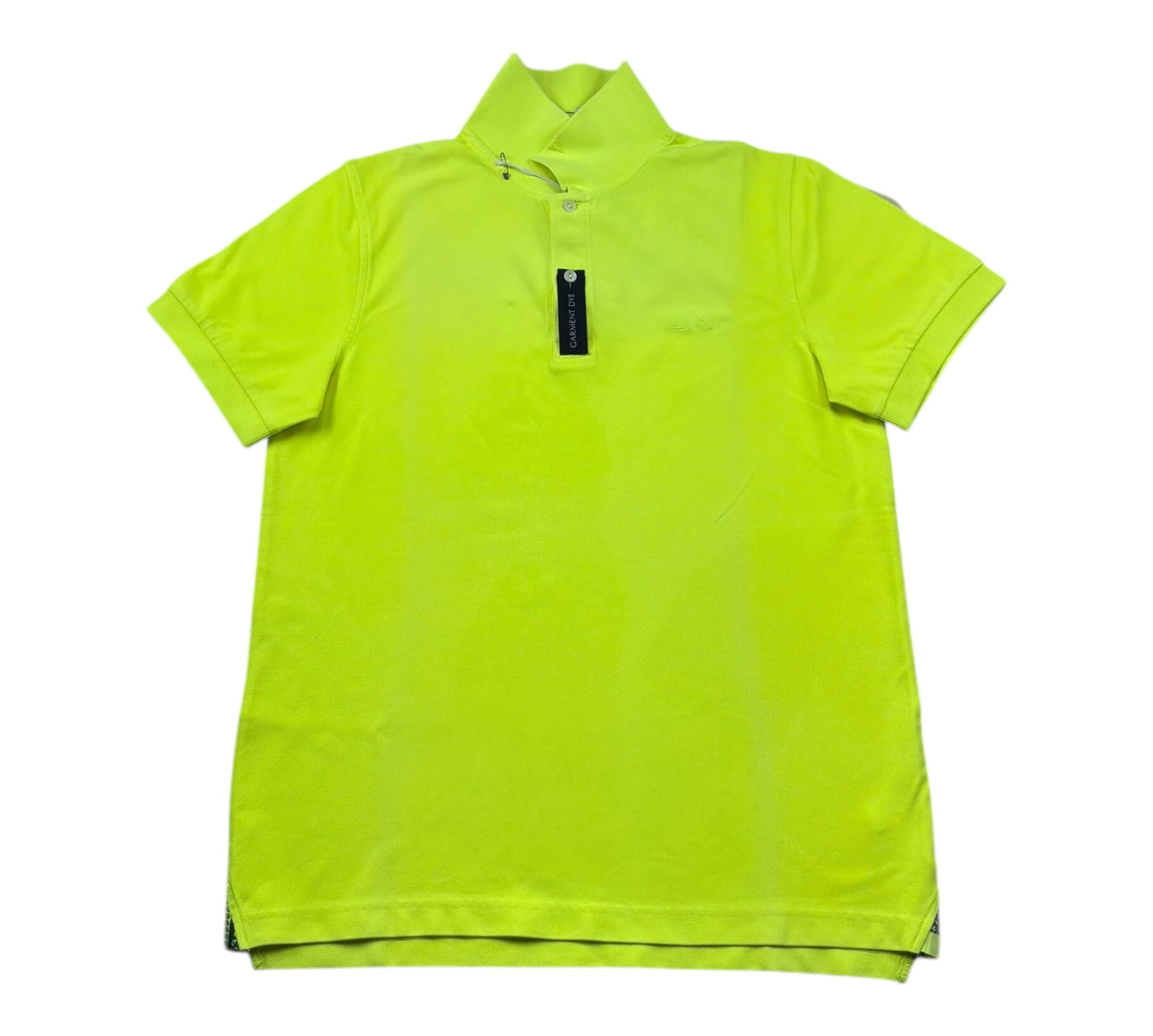 Sun68 Polo Mezza Manica Tinta Unita con Logo per Bambino A31304 GIALLO FLUO SUN68 