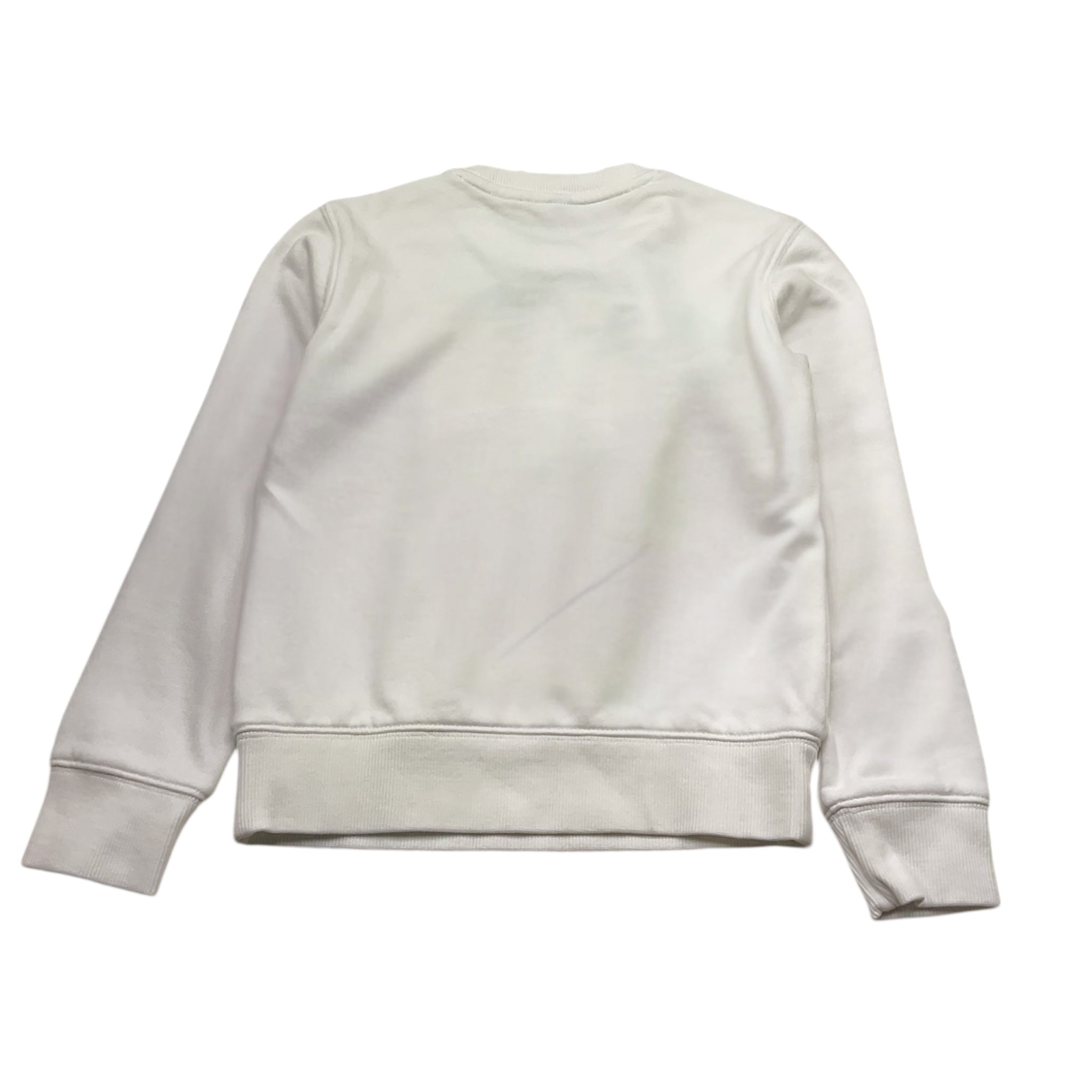 Sun68 Felpa Girocollo Tinta Unita con Logo per Bambino CPF35327 BIANCO SUN68 