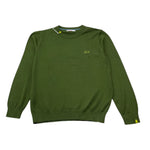 Sun68 Maglia Girocollo Tinta Unita con Logo per Bambino CPK35301 VERDE SUN68 