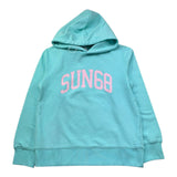 Sun68 Felpa Chiusa con Cappuccio Tinta Unita con Logo per Bambina F34332 VERDE ACQUA SUN68 