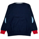 Sun68 Maglia Girocollo Tinta Unita con Logo per Bambino K32307 BLU SUN68 
