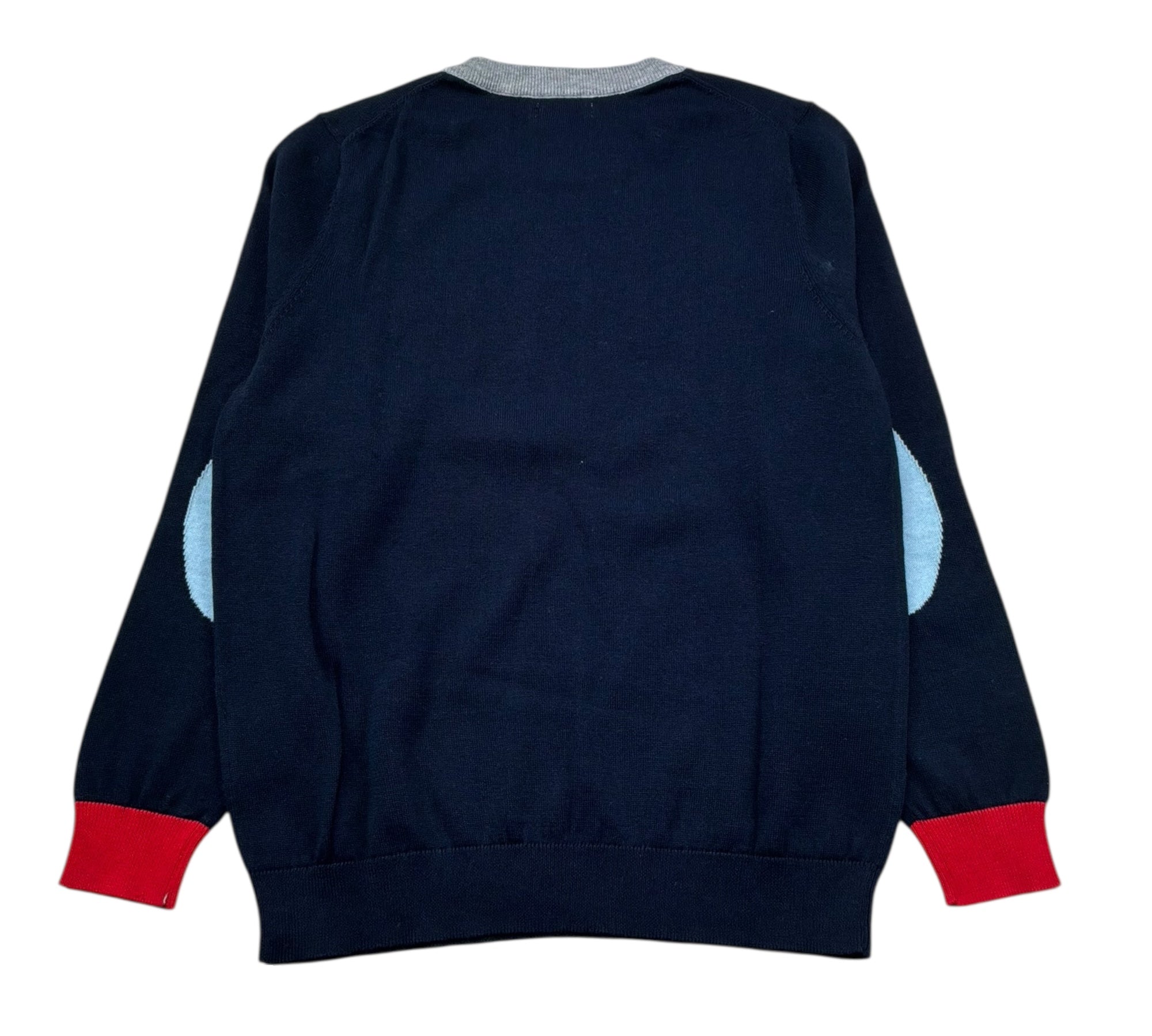 Sun68 Maglia Girocollo Tinta Unita con Logo per Bambino K32307 BLU SUN68 