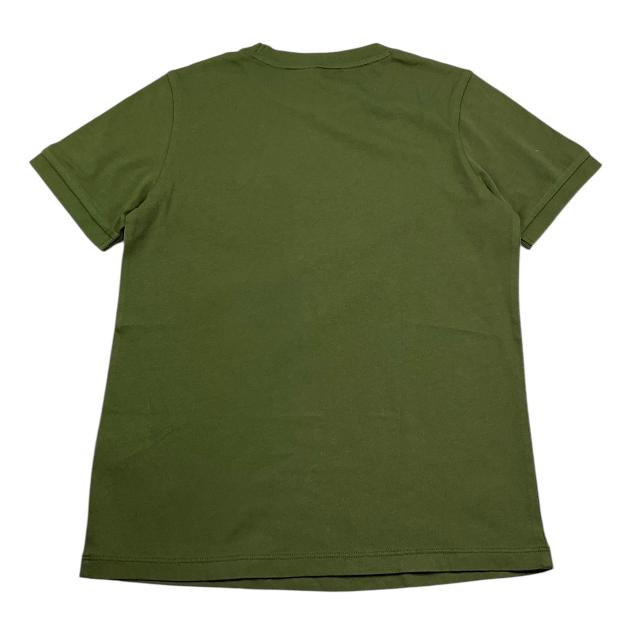 Sun68 T-Shirt Girocollo Tinta Unita con Taschino per Bambino T35303S VERDE SUN68 