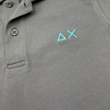 Suns68 Polo Mezza Manica Tinta Unita con Logo per Bambino CPA35312 GRIGIO SUNS68 