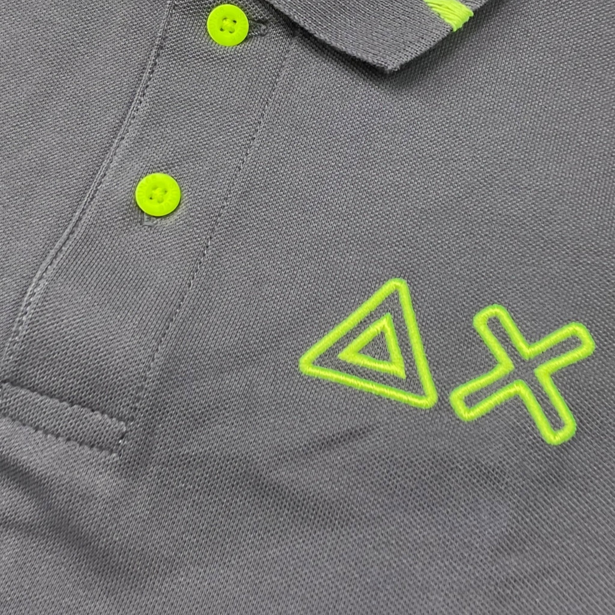 Suns68 Polo Mezza Manica Tinta Unita per Bambino CPA35322 GRIGIO SUNS68 