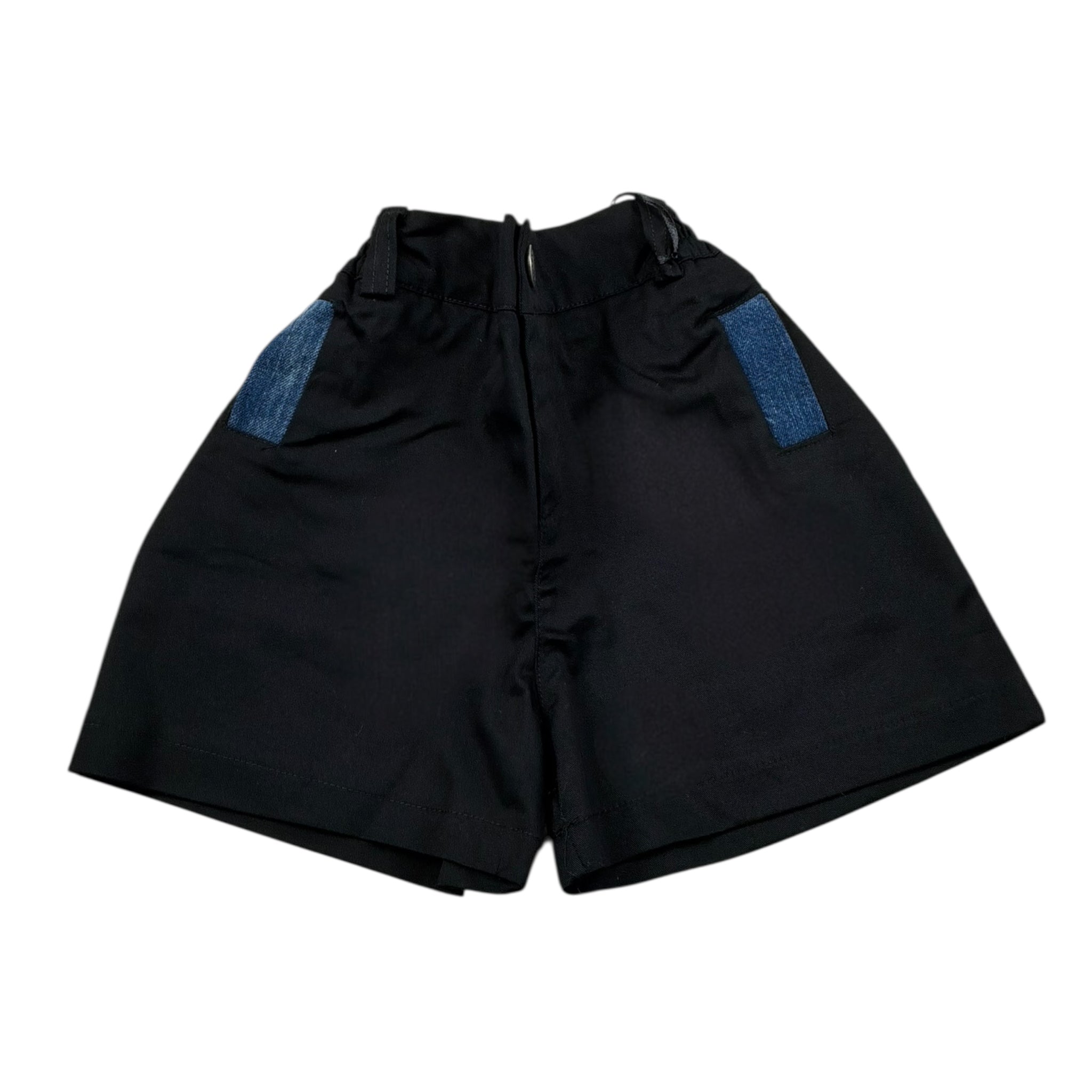 Syst Bermuda Tinta Unita con Elastico In Vita per Bambino BRB5002 NERO SYST 
