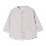 Teddy E Minou Camicia Manica Lunga Fantasia A Righe per Neonato E25CI001C4134 BEIGE TEDDY E MINOU 
