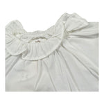 Teddy E Minou Camicia Mezza Manica Tinta Unita per Neonata E25CI008C6039X BIANCO TEDDY E MINOU 