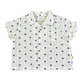 Teddy E Minou Camicia Tinta Unita con Stampa per Neonato E25CI010C4025 BIANCO TEDDY E MINOU 