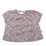 Teddy E Minou Camicia Mezza Manica Fantasia Floreale per Neonata E25CI011C0000 BIANCO TEDDY E MINOU 