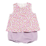 Teddy E Minou Completo 2 Pezzi Camicia-Culotte per Neonata E25CP045C4131 LILLA TEDDY E MINOU 