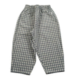 Teddy E Minou Pantalone Tinta Unita con Fantasia A Quadri per Bambina E25PT016C3159 VERDE TEDDY E MINOU 