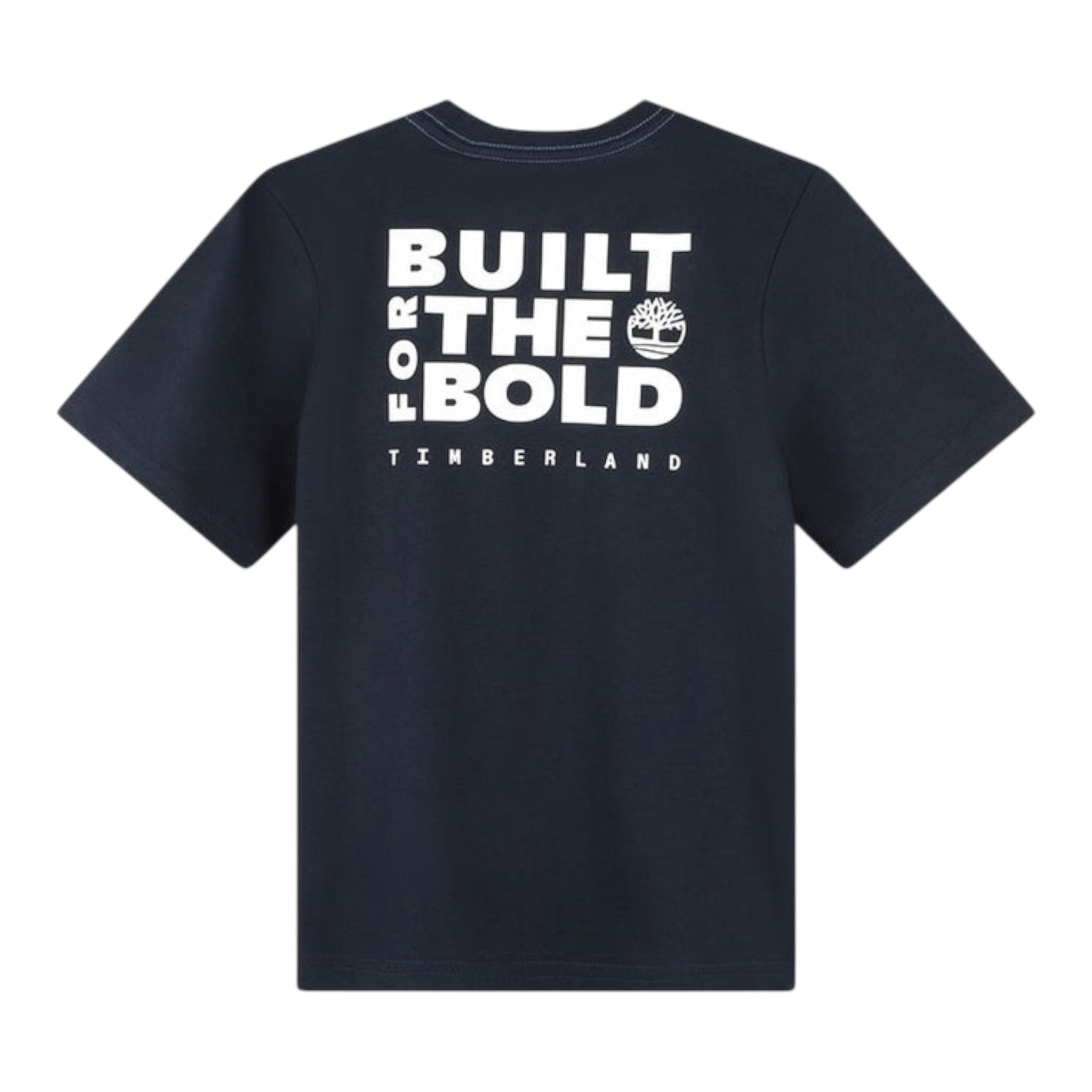 Timberland T-Shirt Girocollo Tinta Unita con Stampa per Bambino T60091 BLU TIMBERLAND 