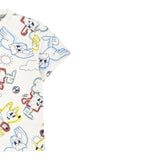 Timberland T-Shirt Girocollo Tinta Unita con Stampe per Neonato T60386X PANNA TIMBERLAND 