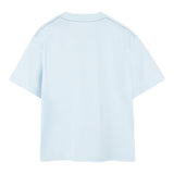 Timberland T-Shirt Girocollo Tinta Unita con Stampa per Bambino T60438 AZZURRO TIMBERLAND 