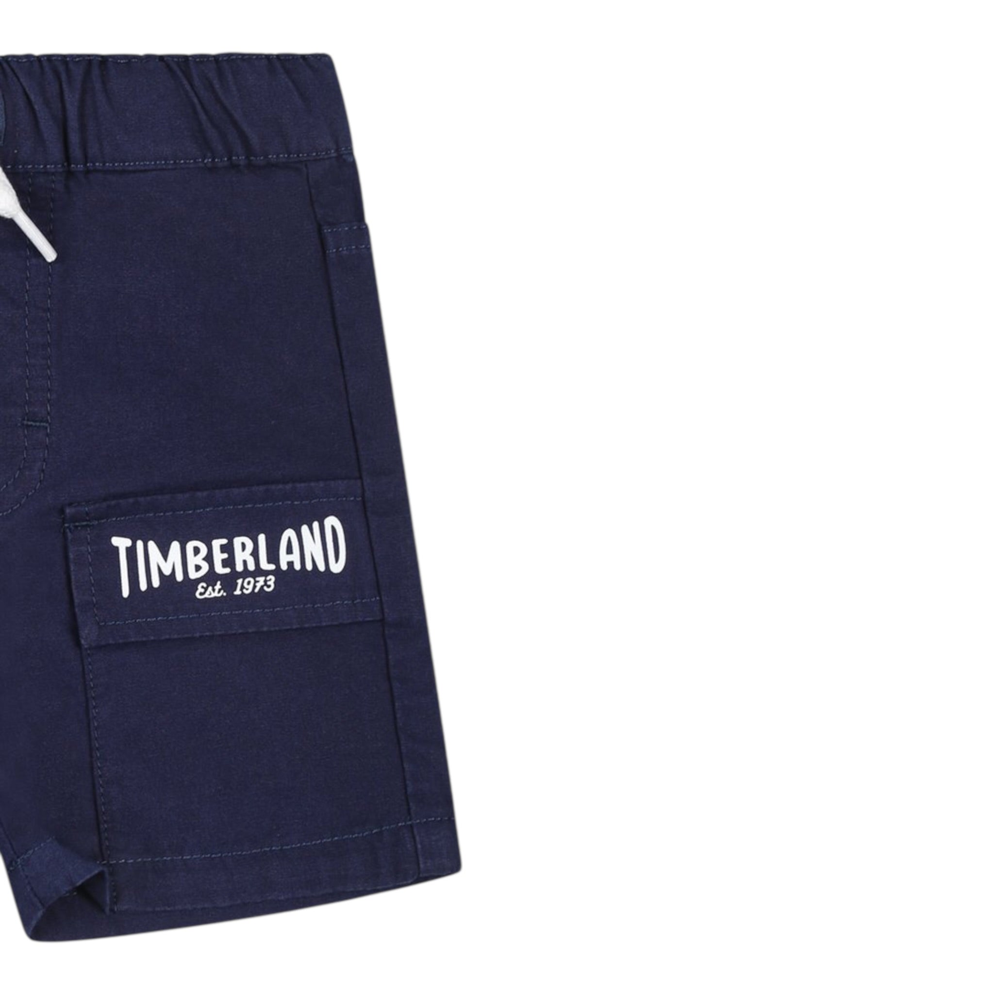Timberland Bermuda Tinta Unita con Elastico In Vita per Neonato T60495X BLU TIMBERLAND 