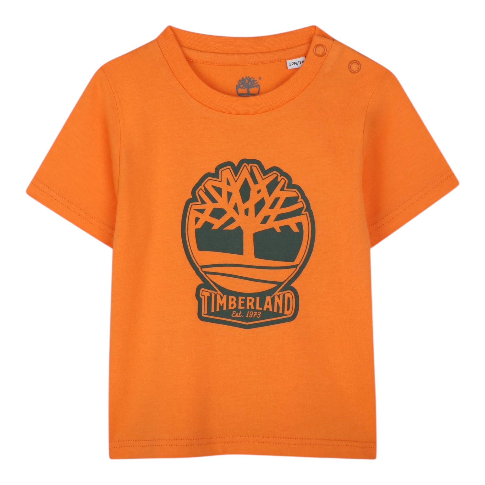 Timberland T-Shirt Girocollo Tinta Unita con Stampa per Bambino T60506X ARANCIONE TIMBERLAND 