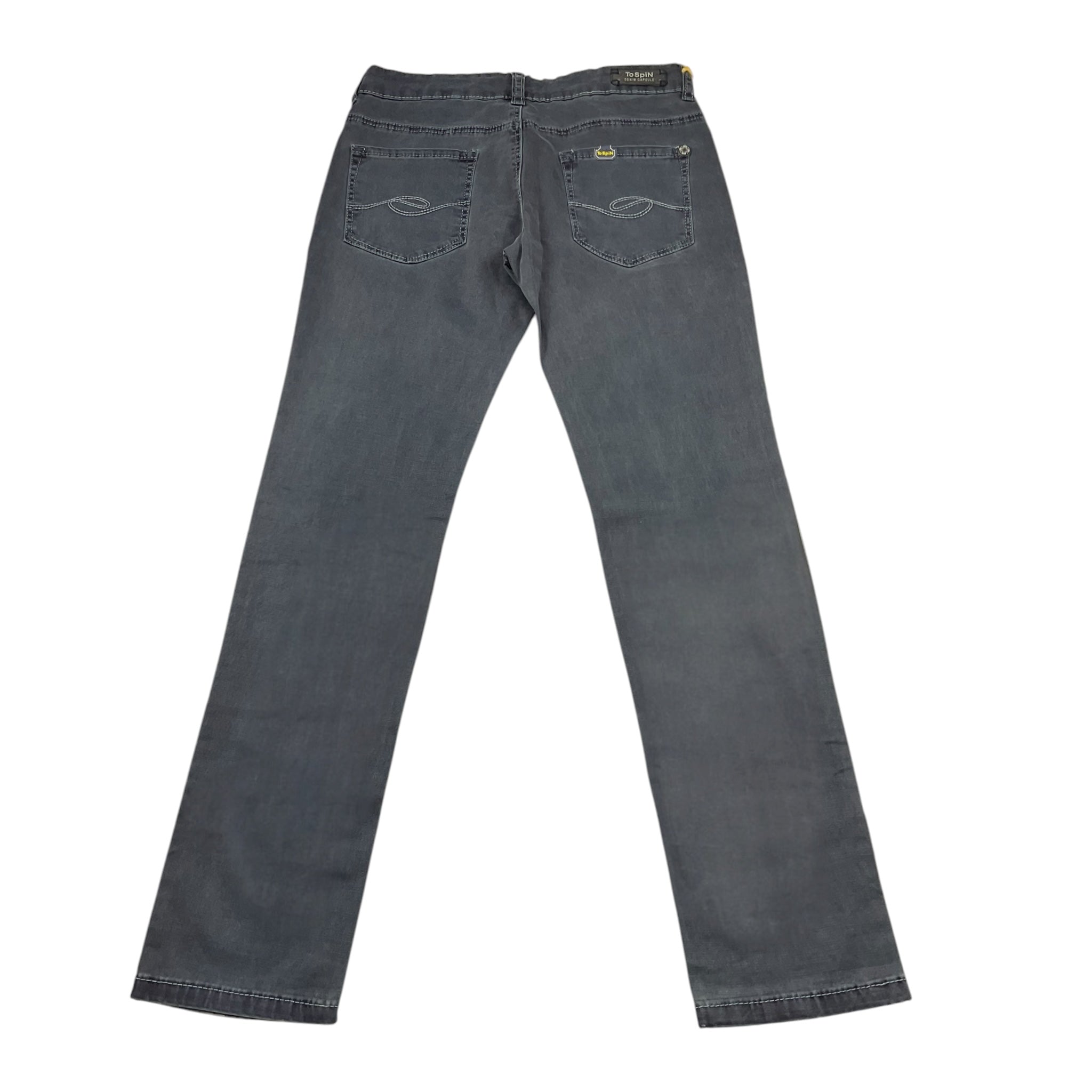 To Spin Pantalone Tinta Unita con Girovita Regolabile per Bambino DJJI5062JE GRIGIO TO SPIN 