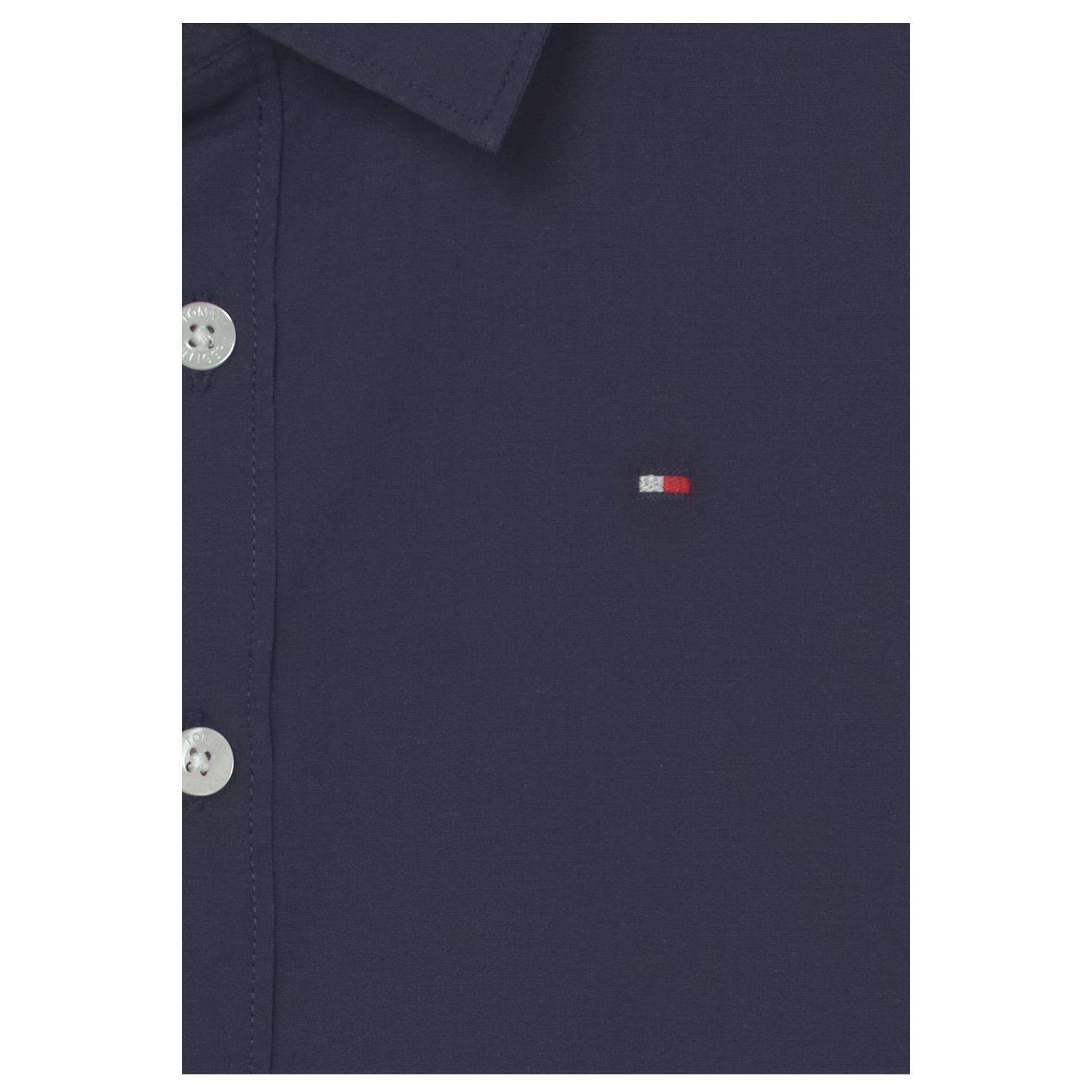 Tommy Hilfiger Camicia Manica Lunga Tinta Unita per Neonato KB0KB06965 BLU TOMMY HILFIGER 