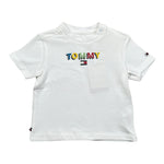 Tommy Hilfiger T-Shirt tinta unita con Stampa Bianco per Neonato KN0KN01622 BIANCO TOMMY HILFIGER 