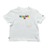 Tommy Hilfiger T-Shirt tinta unita con Stampa Bianco per Neonato KN0KN01622 BIANCO TOMMY HILFIGER 