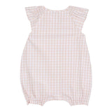 Tommy Hilfiger Pagliaccetto Tinta Unita con Fantasia Quadri per Neonata KN0KN0 ROSA TOMMY HILFIGER 