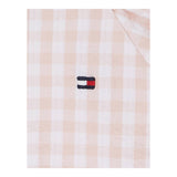 Tommy Hilfiger Pagliaccetto Tinta Unita con Fantasia Quadri per Neonata KN0KN0 ROSA TOMMY HILFIGER 