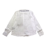 Trussardi Camicia Tinta Unita Manica Lunga con Logo per Bambino TBP24015CA BIANCO TRUSSARDI 