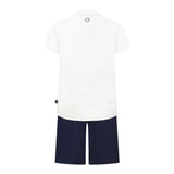 Trussardi Completo 2 Pezzi Bicolore Camicia-Bermuda Bianco/Blu per Bambino TBP25013CLX BIANCO/BLU TRUSSARDI 