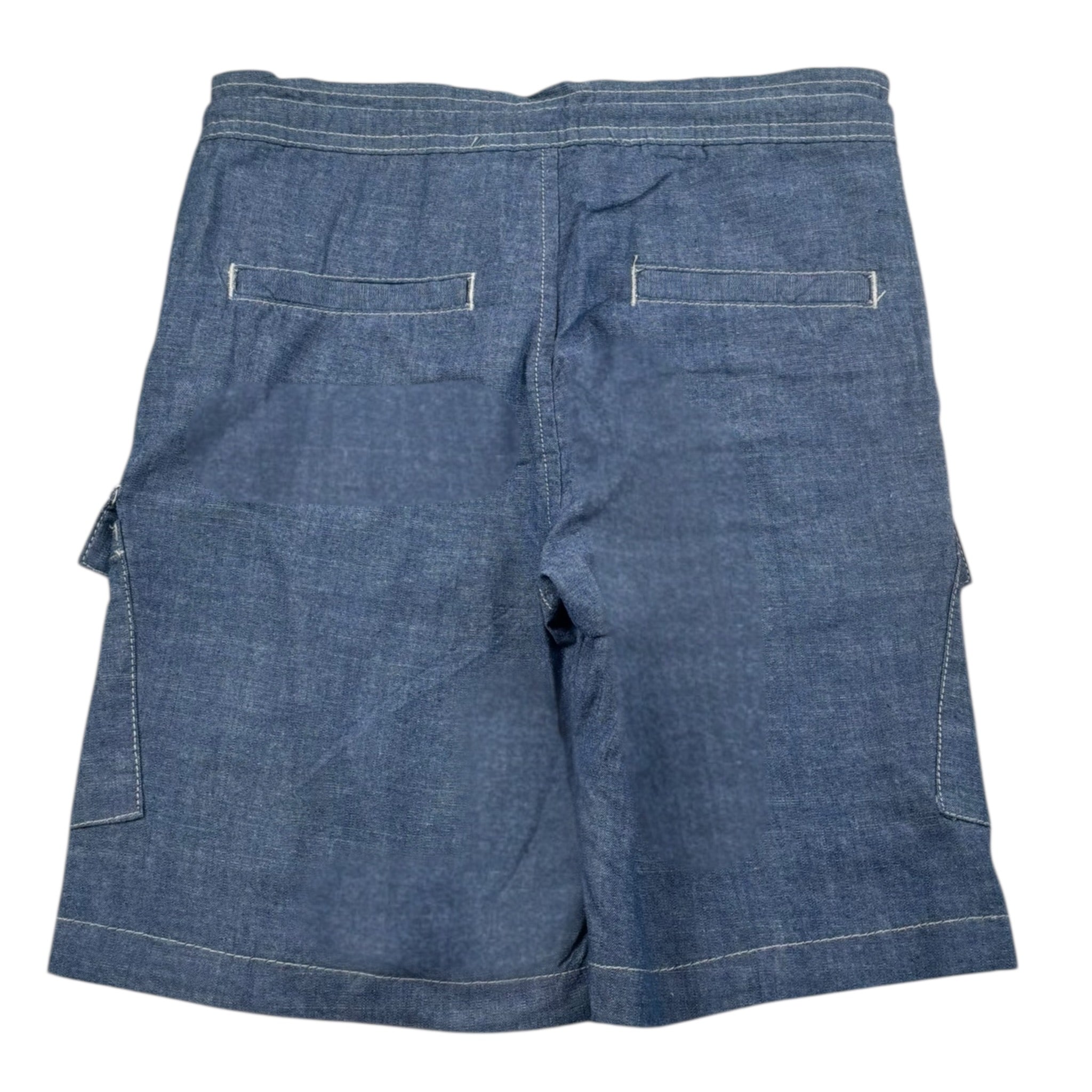Trussardi Bermuda In Deim Tinta Unita per Bambino TBP25160BE BLU TRUSSARDI 