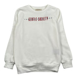 Trussardi Felpa Chiusa Girocollo Tinta Unita con Stampa per Bambino TBP26044FE PANNA TRUSSARDI 