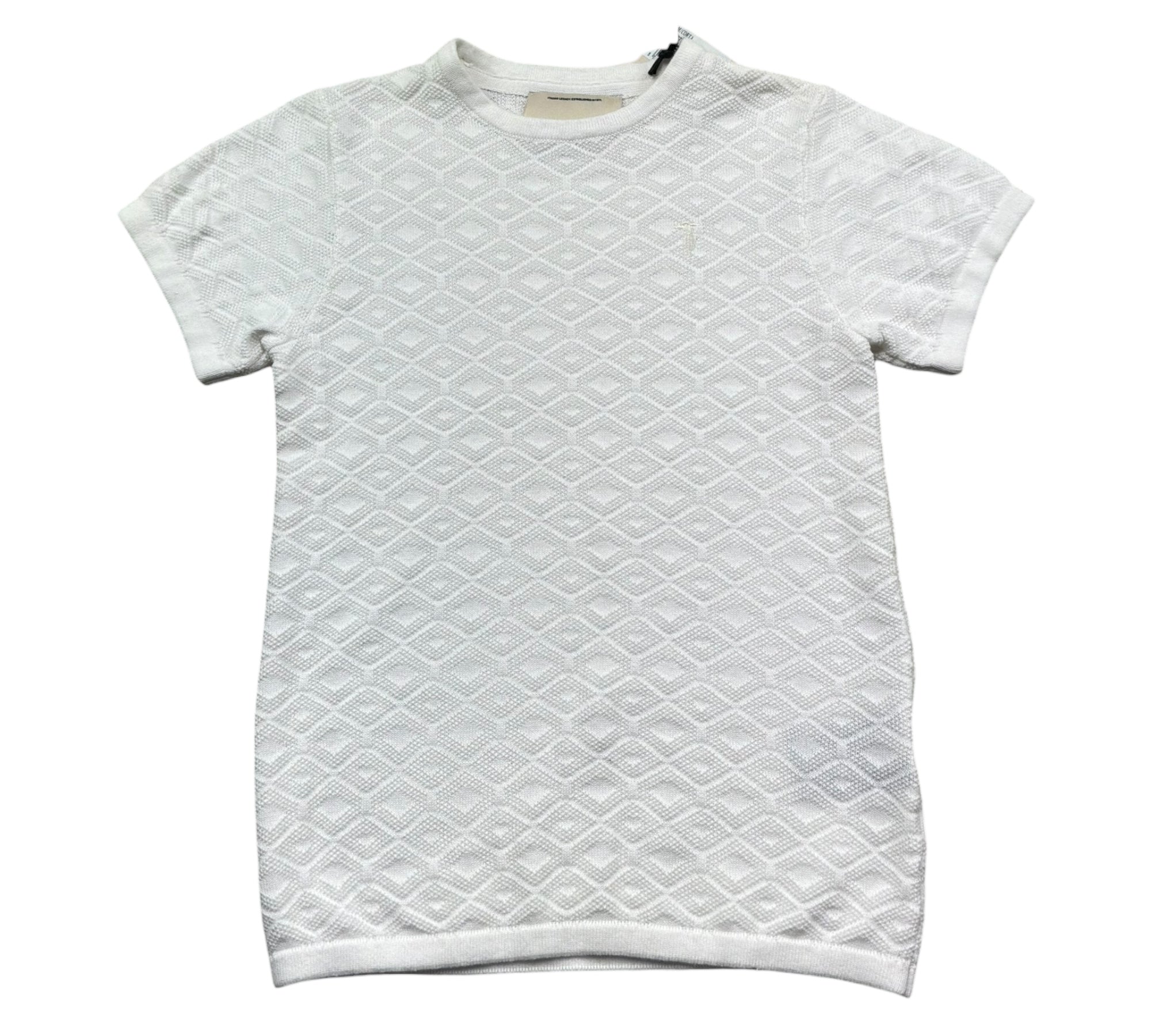 Trussardi T-Shirt Girocollo Tinta Unita  per Bambino TBP26082TS BIANCO TRUSSARDI 