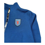 Trussardi Felpa con Zip Tinta Unita E Logo per Bambino TBP26149FE BLU TRUSSARDI 
